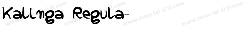 Kalinga Regula字体转换